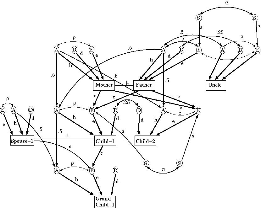Path diagram of Stealth model