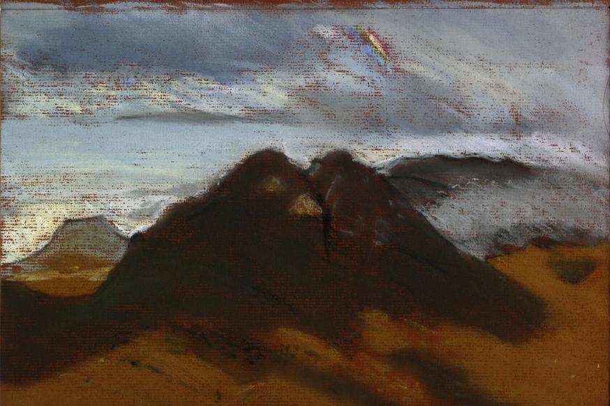 Pastel of Mt Moon